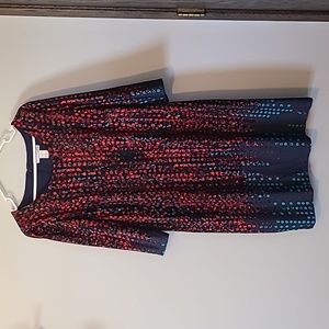 NorthStyle Dress Red & Blue dot pattern